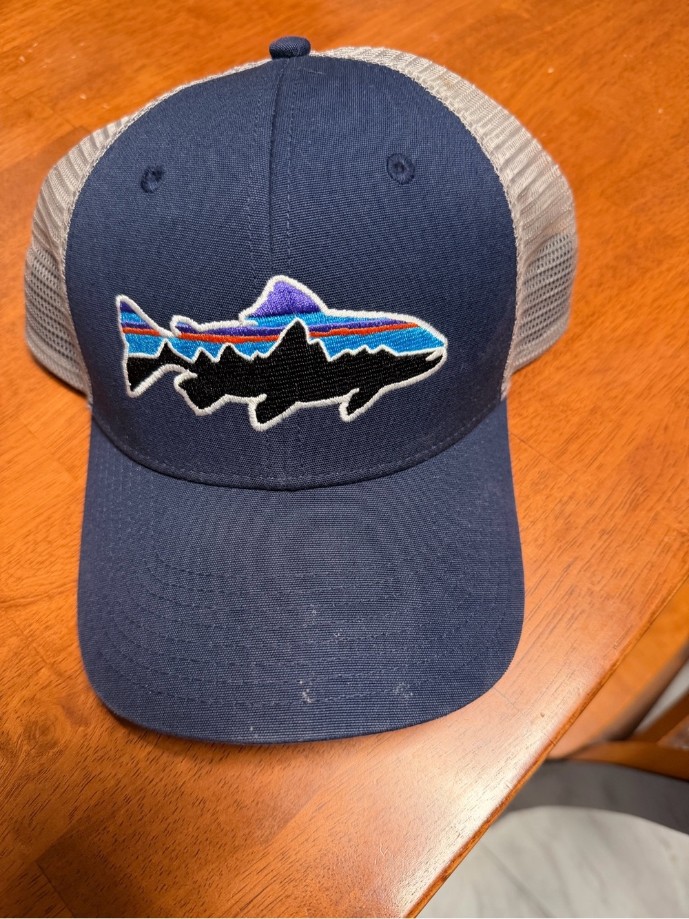 Patagonia Fitz Roy Trout Navy Blue Trucker Hat